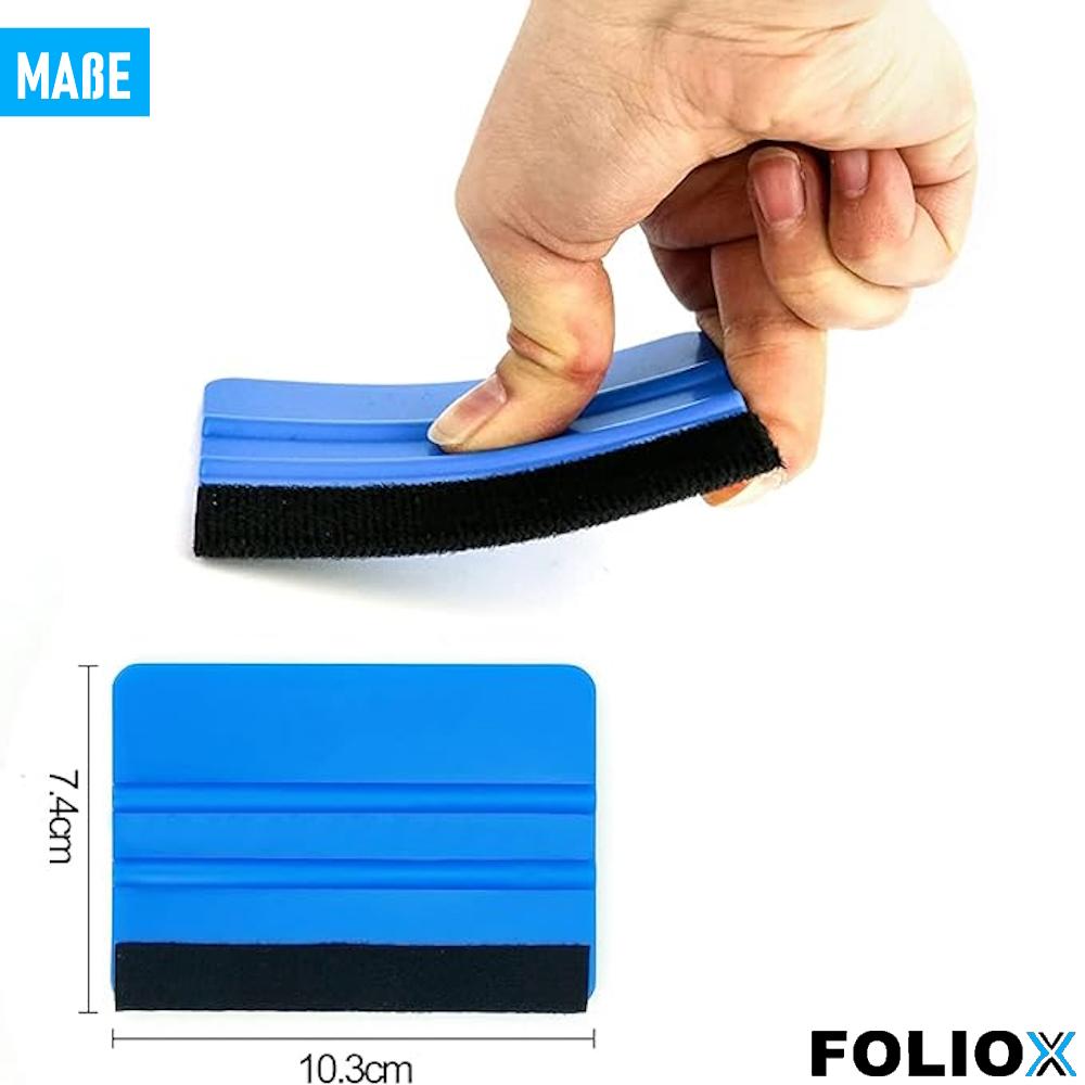 FOLIOX Ракель для пленки Автомобильная ракель для пленки Инструмент Ракель с фетровой кромкой Фетровая ракель Ракель для оклейки