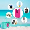 Silicone Phone Holder Eva Storage Basket Inserts Small Key Chain Clip Storage Accessories Beach Bag Organizer