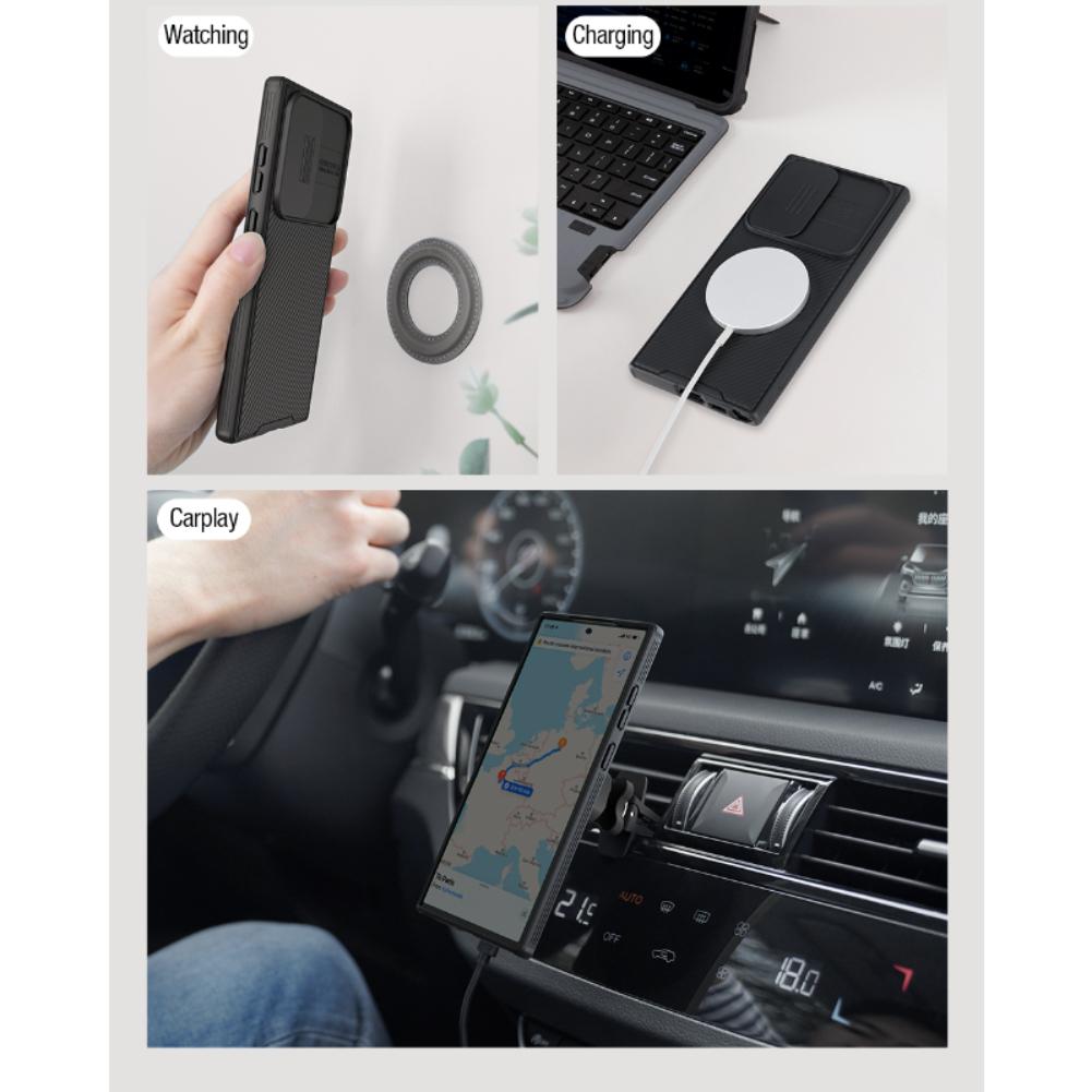 Чехол Nillkin CamShield Pro с магнитной выдвижной крышкой для камеры Samsung Galaxy S23 S22 Ultra, защитный чехол для объектива Samsung S23 Ultra