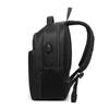 Мужские рюкзаки Cool Bell Костюм из ткани с USB-портом для зарядки Мужской деловой повседневный водонепроницаемый рюкзак для ноутбука 15,6 дюйма Черный/Серый CB-2037S