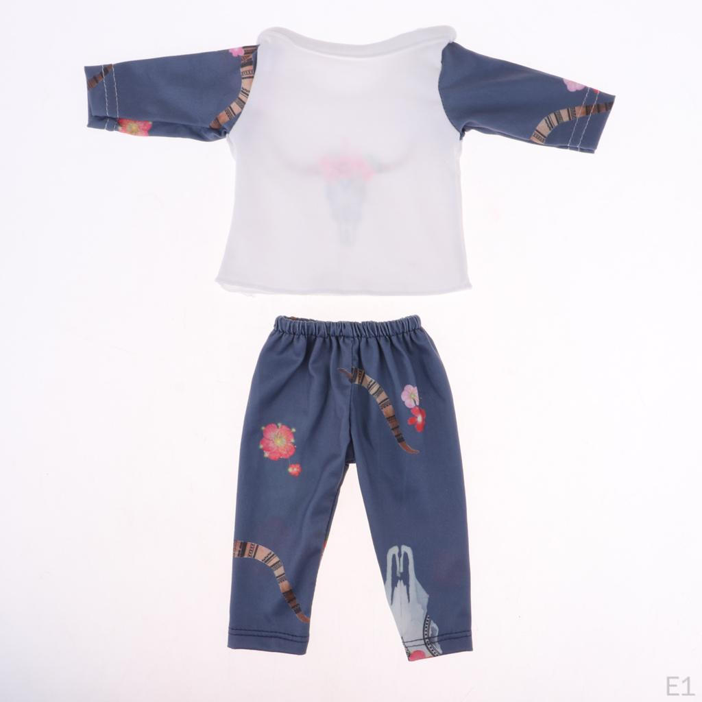 2 шт. милые повседневные наряды с длинными рукавами для роста 45,72 см своими руками