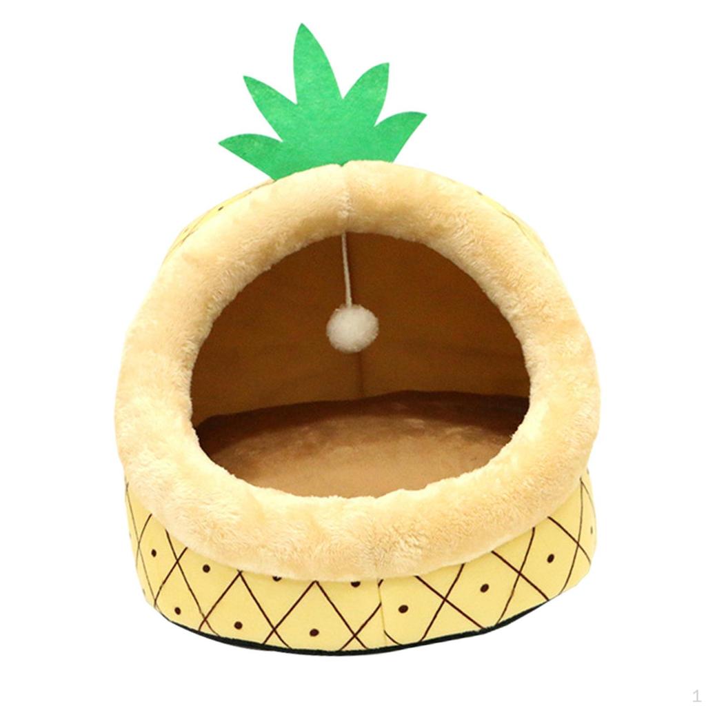 Мультяшное гнездо для кошек, мягкая спальная кровать, домик для маленьких собак