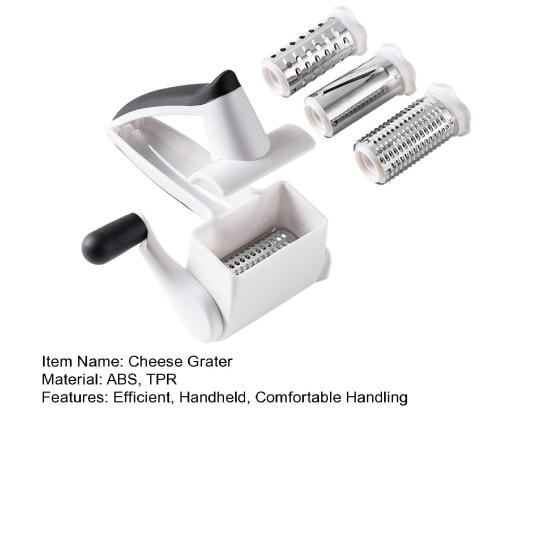 Handheld Rotary Cheese Grater Restaurant Cheese Nut Chocolate Vegetable Grater with Handle