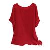 Ladies', Casual, Bat Sleeve Top, Round Neck, Short Sleeved Shirt