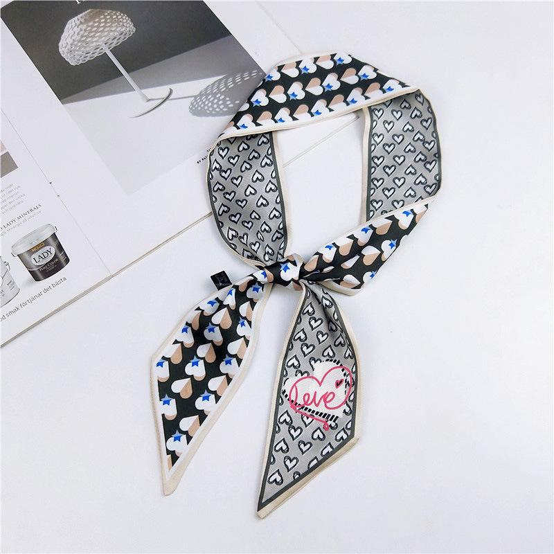 New Scarves Silk Scarves Women'S Spring And Autumn Season Long Decorative Professional Scarves Summer Thin Styles Paired With Shirts Stylish