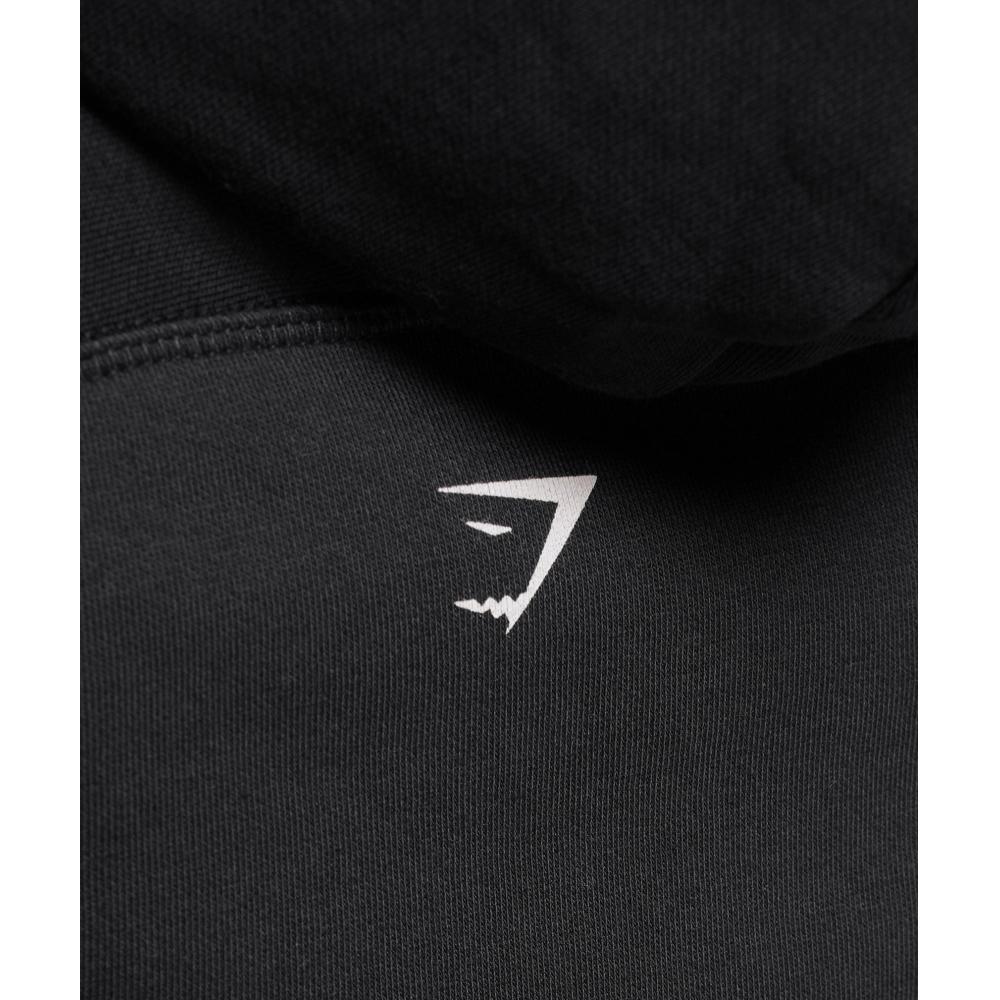 Gymshark Толстовка с капюшоном Strength Department Graphic Black B3c3q Bb2j