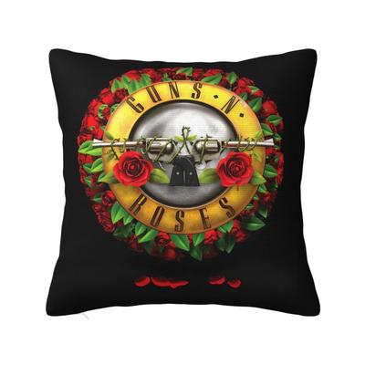 Guns N Roses Логотип Пуля Роскошный Декоративный Чехол для Подушки Хэви-метал Украшение Автомобильная Подушка