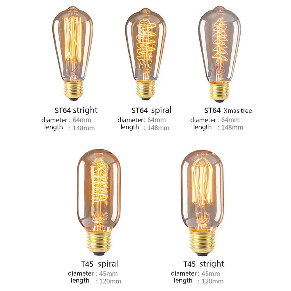 Filament Dimmable Safe Retro Light Appliance Home Lighting Incandescent Bulbs Edison Light Bulb