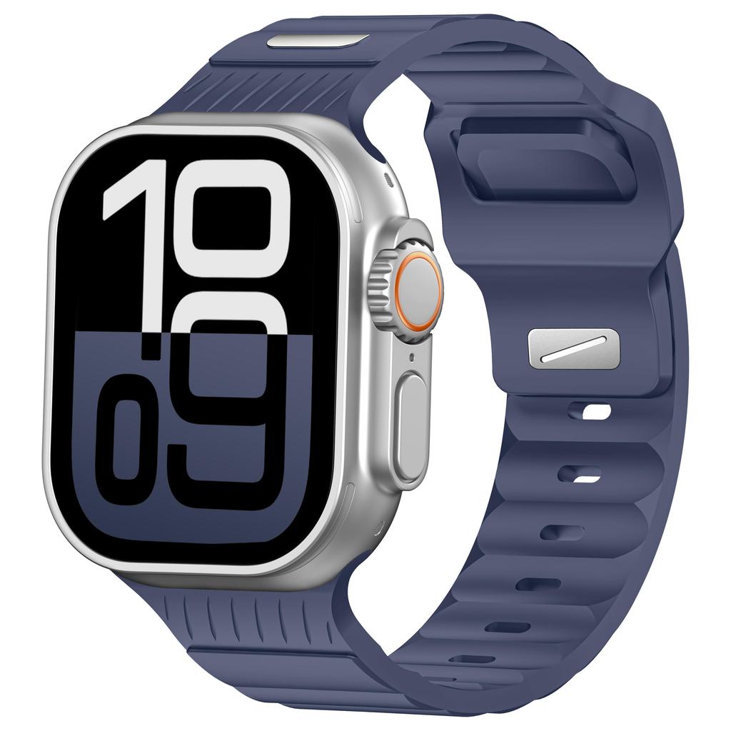 Светящийся в темноте спортивный силиконовый ремешок correas браслет для Apple Watch Ultra ремешок для iWatch 42мм 44мм 45мм 46мм 49мм Watch Series 11 10 9 8 7 6 5 SE3