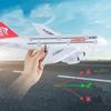 New RC Aircraft 2.4G Fixed Wing Aircraft Model Remote Control Aircraft Toy Children Boy Gift Two Channel Pushback Dual Power Glider