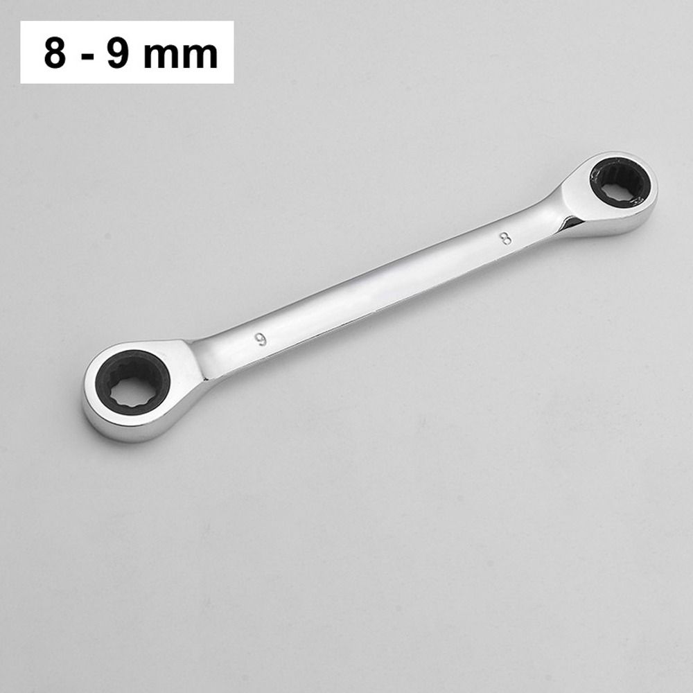 Портативный набор гаечных ключей с двойной головкой, инструменты для ремонта автомобиля, универсальный кольцевой ключ с трещоткой для автомобиля