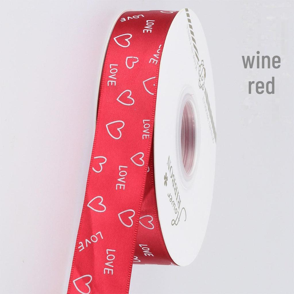 Women's Day Love Ribbon 2.5cm - Floral Packaging & Cake Tie