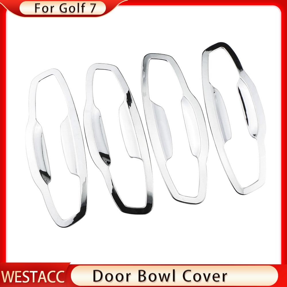 Крышка дверной ручки автомобиля, крышка дверной чаши, наклейка, накладка для Volkswagen VW Golf 7 VII MK7 GTI R GTE GTD MK7.5 2012-