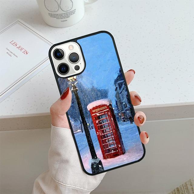 Telephone Box London Union Jack Phone Case For iPhone 17 Air 13 12 14 15 16 Cover For Apple Pro Max 6S Plus