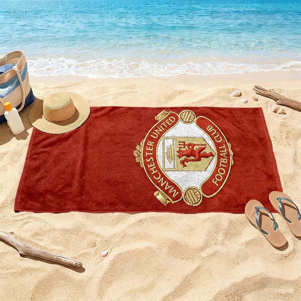 Manchester Beach Towel Quickdry Soft Microfiber Comfortable Lightweight Suitable For Swimming Gym Camping Yoga Vacation