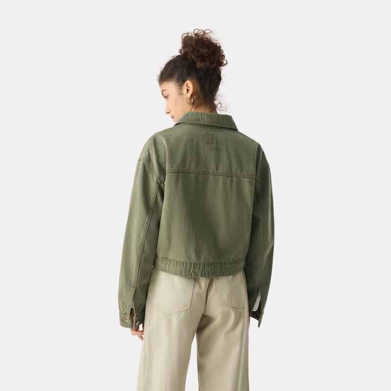 Gap Женская джинсовая куртка оверсайз в рабочем стиле, весна 2025