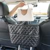 1pc Large Capacity Car Seat Back Organize- Storage Mesh Bag with Hanging Mount, Lightweight Auto Interior Accessory Organizer