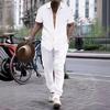 Men's Summer Casual Short Sleeved Pants Beach Set