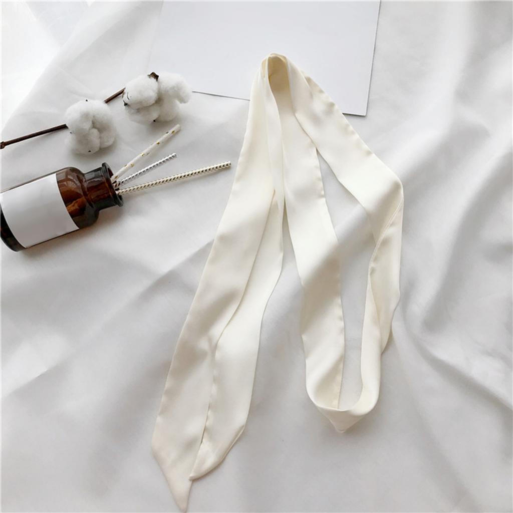 Silk Feeling Scarf for Women Skinny Belt Necktie Neck Scarf Girls Photo Props Neckerchief Skinny Scarf Necktie
