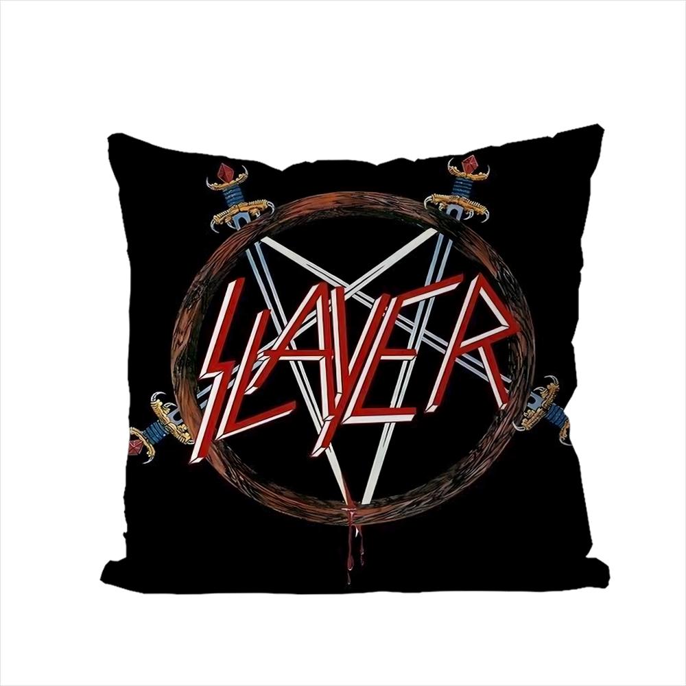 Band SSlayer Pillow Case For Car Sofa Decorative Home Doublesided Print Plush Square Throw Pillow Cushion Cover