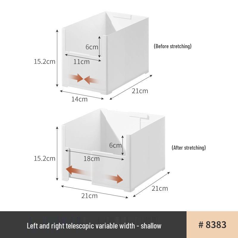 Телескопическая полка для хранения под раковину - Многофункциональный органайзер для шкафа без сверления