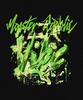 MONSTER REPUBLIC Vibe Vivid Green T-Shirt Black
