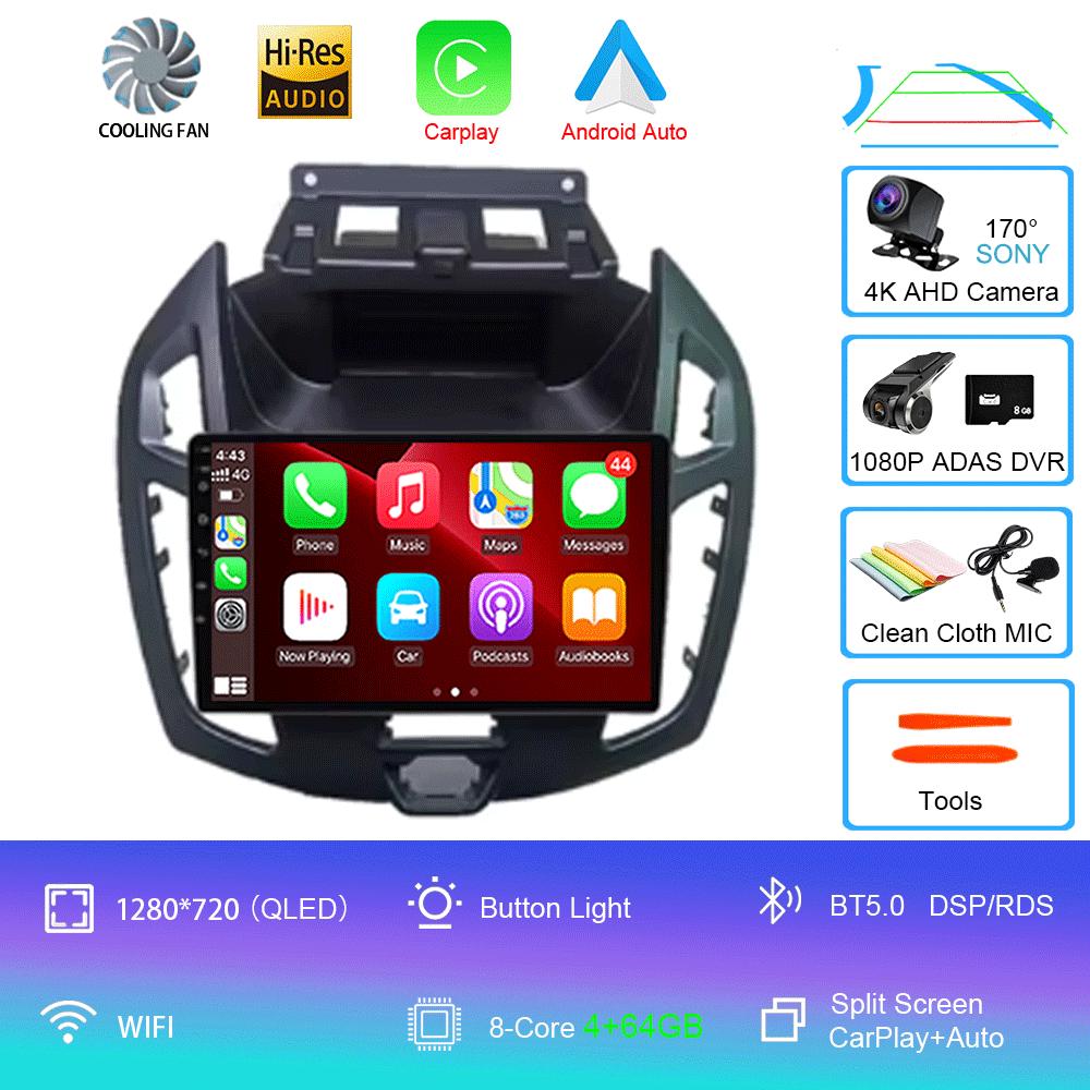 Для FORD TRANSIT Connect 2014-2019 Автомобильная стереосистема 9 дюймов Радио Android 14 Аудио CarPlay WITSON Multimídia Automotivo GPS WIFI BT DSP