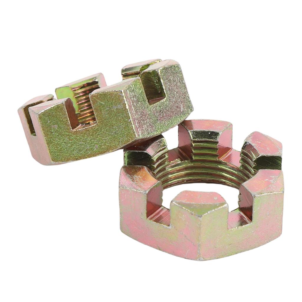 2 Sets Trailer Nut Kit with 1in Shaft Spindle Nuts 1in Washer 2.2in   Cotter Pins Galvanized for 1in Shaft Spindle