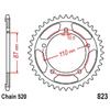 520 Motorcycle Front Rear Sprocket Kits For Suzuki SV650 2016-2024 SV650A 2016-2024 SV650X SV650XA 2018-2024 400 Inazuma