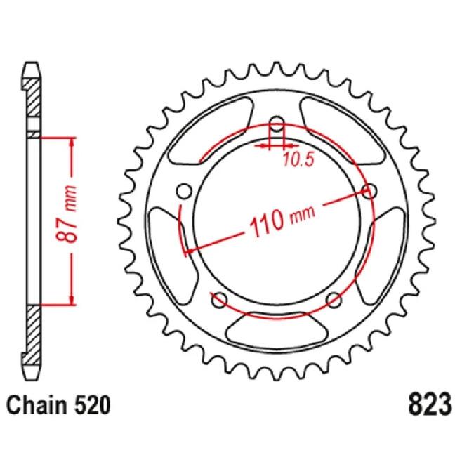 520 Motorcycle Front Rear Sprocket Kits For Suzuki SV650 2016-2024 SV650A 2016-2024 SV650X SV650XA 2018-2024 400 Inazuma