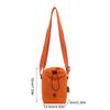 Multifunctional Mini Nylon Crossbody Bag Zipper Water Bottle Bag Drawstring Small Square Bag  Daily