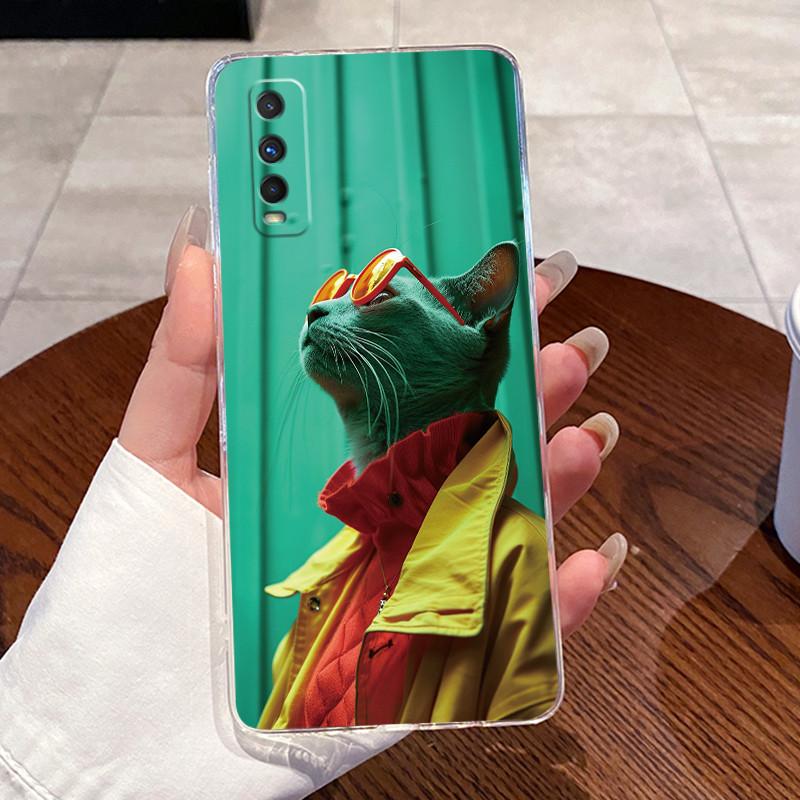 Jelly Casing For VIVO Y70S / IQOO U1 Fundas Capa Clear Silicone Soft TPU Back Cover Cute Cat Rabbit Heart Protective Case Coque