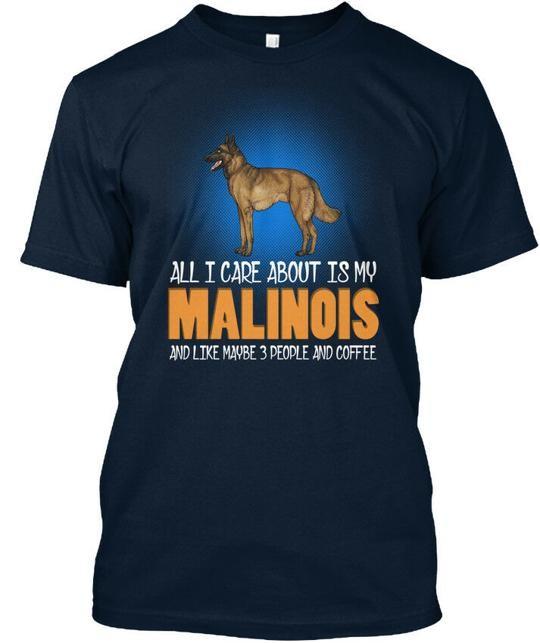 Love With My Belgian Malinois Dog Premium T-Shirt Made in the USA Size S to 5XL Unisex T-Shirt
