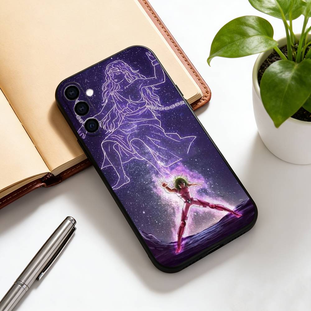 Чехол для телефона Saint Seiya Черный Силиконовый Мягкий Для Samsung Galaxy A73,A72,A71,A70,A53,A52,A51