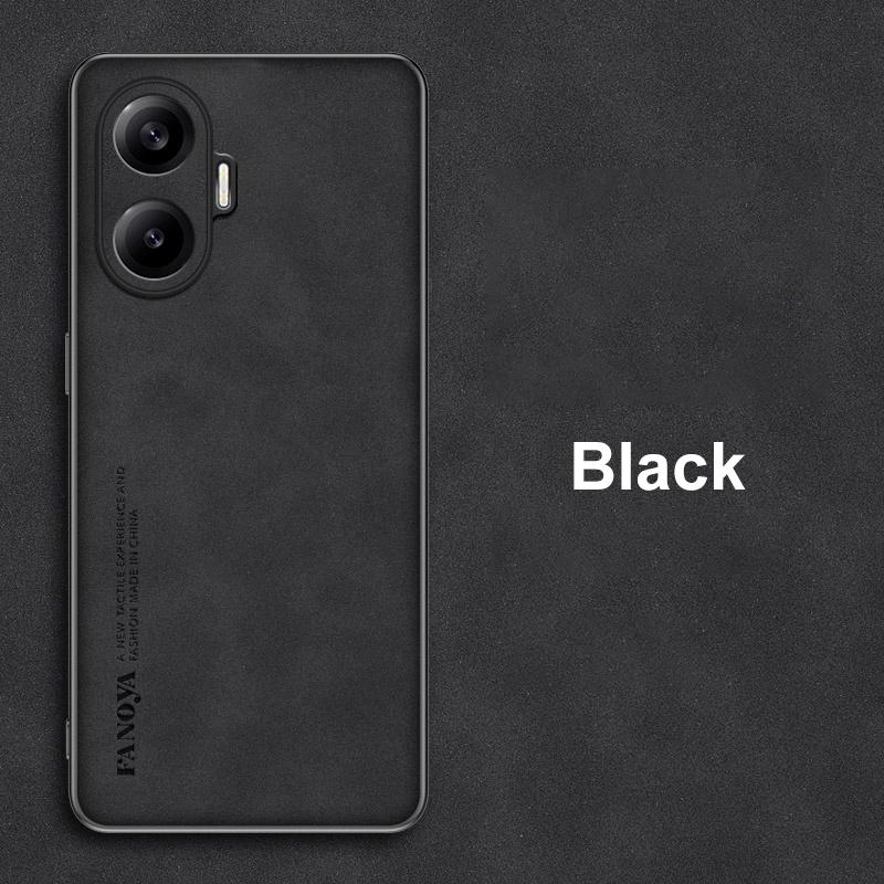 Для Poco F7 Чехол Роскошный Чехол для телефона из искусственной кожи Для Xiaomi PocoF7 Redmi Turbo 4 Pro 5G Задняя крышка Матовый силикон Полная защита