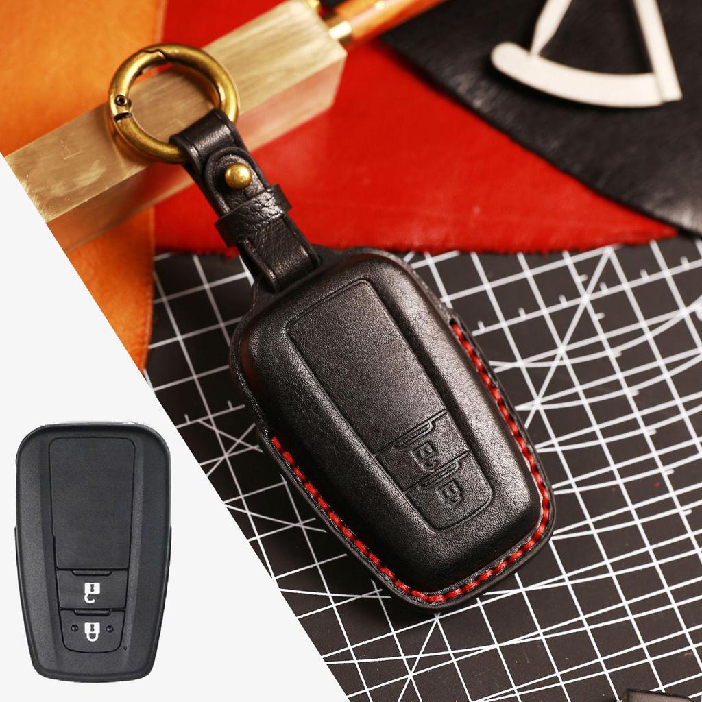 Чехол для ключей из натуральной кожи для Toyota Camry, C-HR, Ralink, Rongfang и Asia Dragon