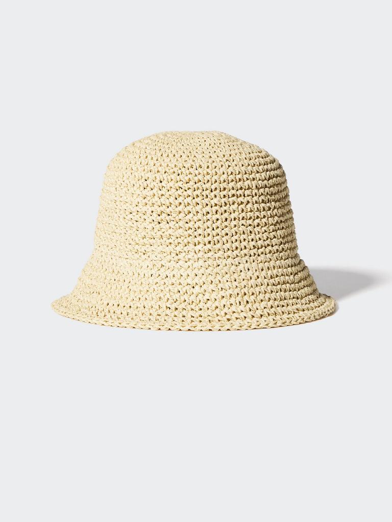 Uniqlo Японская регулируемая вязаная крючком шапка