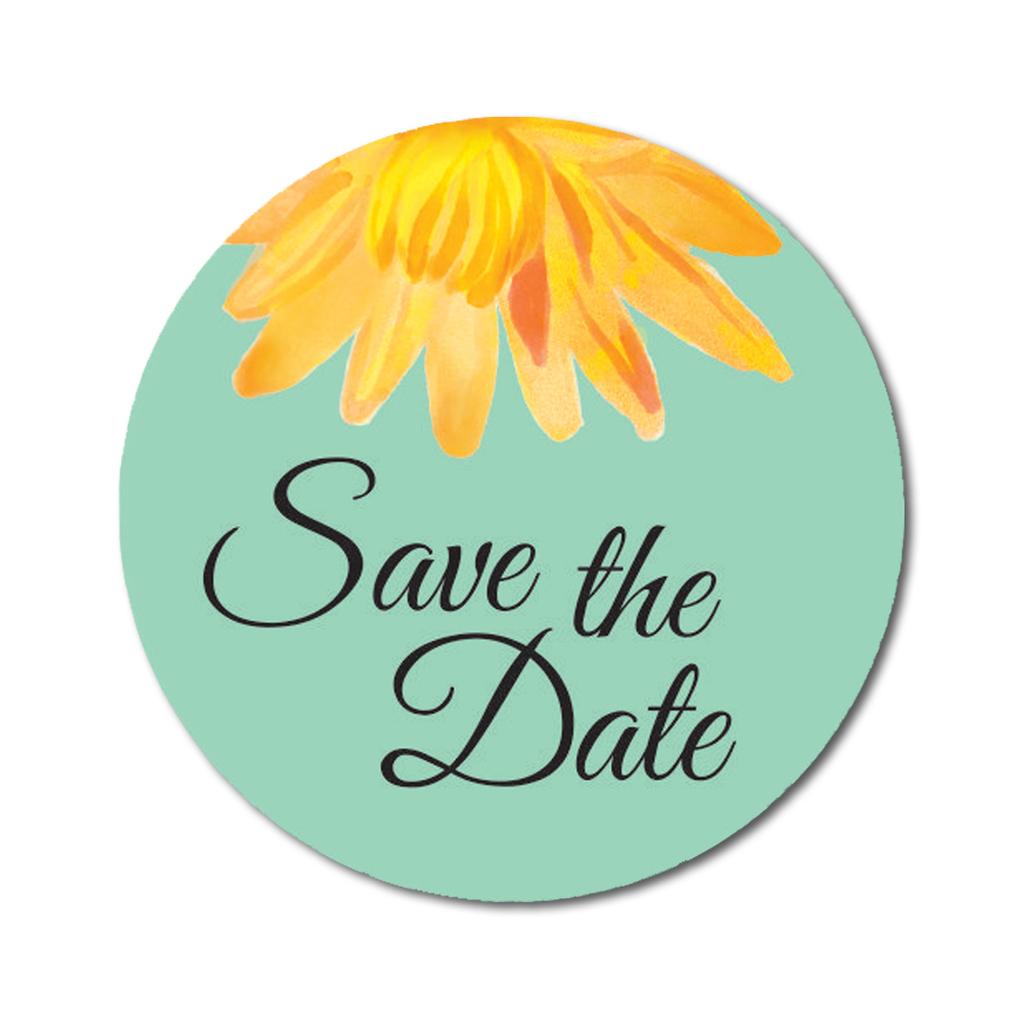 Дарлинг сувенир 45 шт. круглый конверт печать черный цветок астры сохранить дату наклейки DIY-1.6