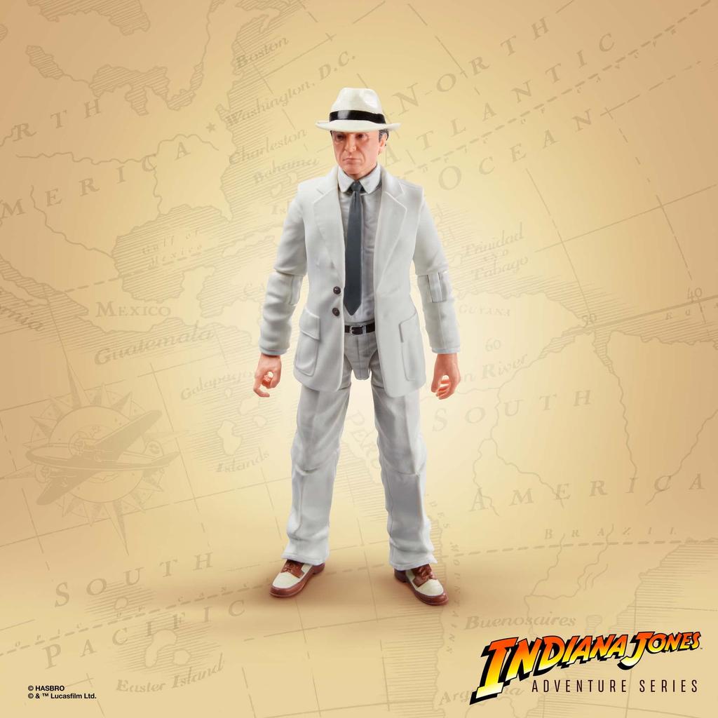 Indiana Jones Adventure Indiana Jones and the Raiders of the Lost Marcus Brody Belloc Action Figure Set Series Ark, & René (Ark Showdown), 6-inch