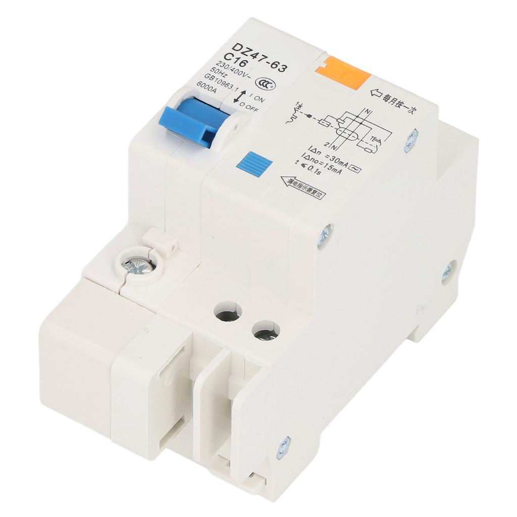 1P+N 16A Миниатюрный автоматический выключатель Защита от замыкания на землю Защита от утечки тока Выключатель 230В400В