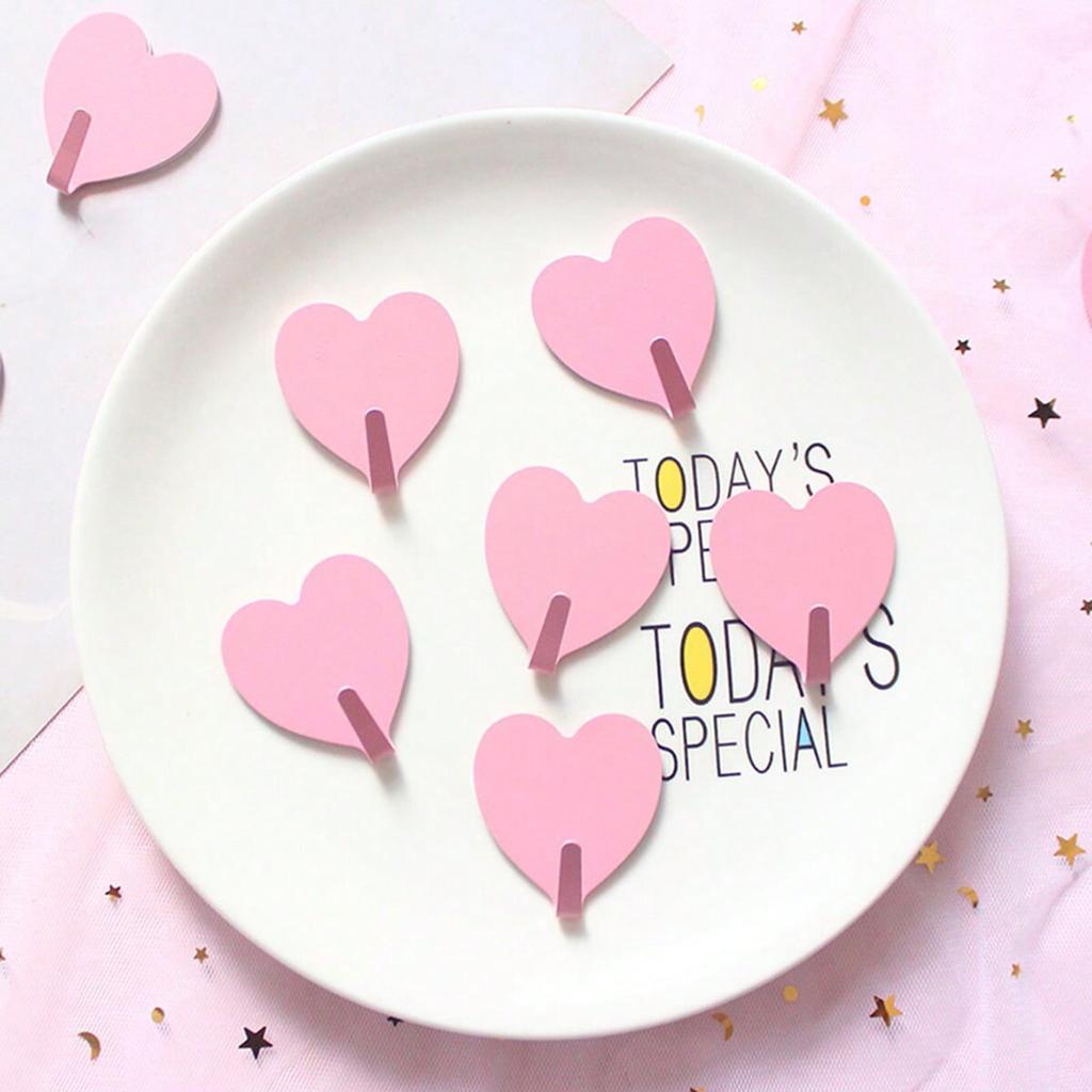 3/5/10/20 шт. - Крючки в форме сердца - Ржавчиноустойчивые, многоразовые для полотенец, одежды и ключей - Легкая установка, не требуется сверление