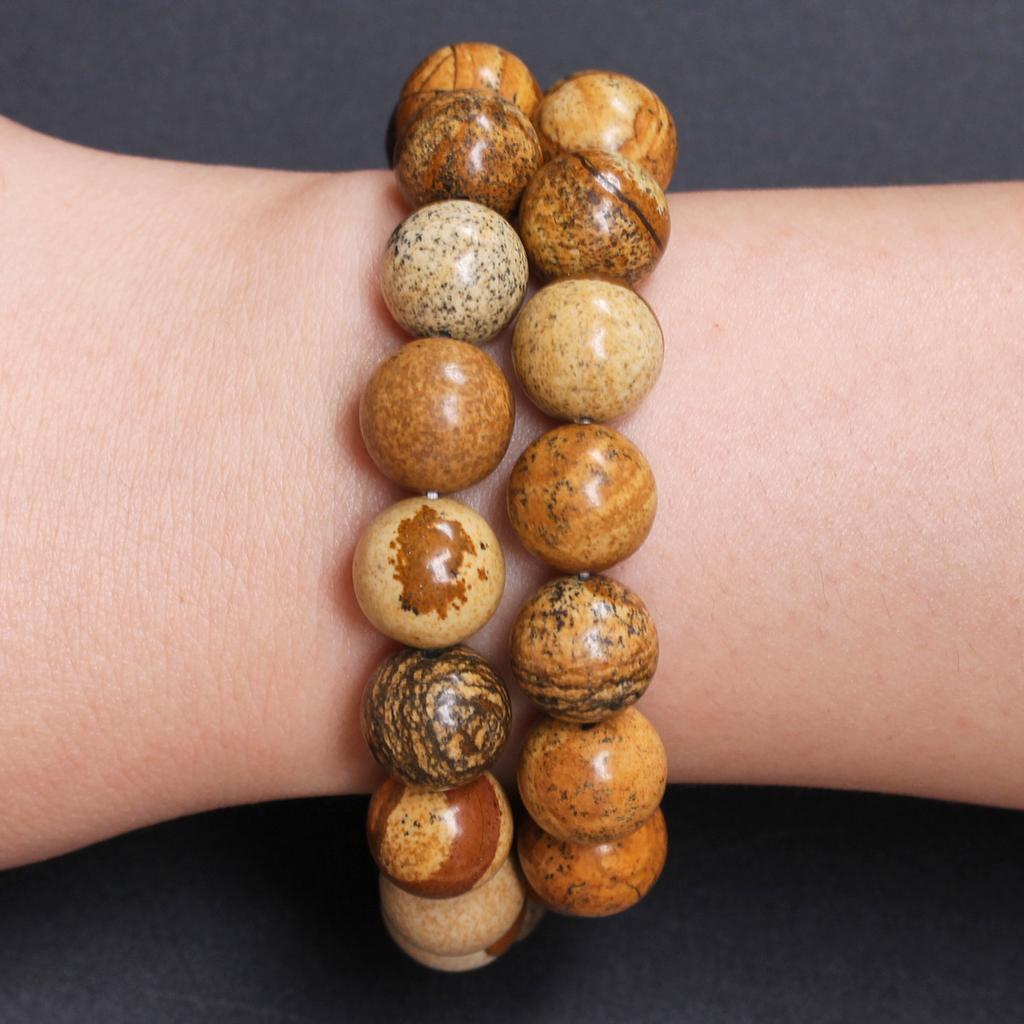 40-15 шт. 4-12 мм изображение яшмы натуральный круглый камень бусины DIY ожерелья аксессуары для изготовления ювелирных изделий