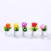 1 комплект, микро-растение в горшке, статуя из смолы, привлекательная DIY мини-пейзаж, мини-цветок