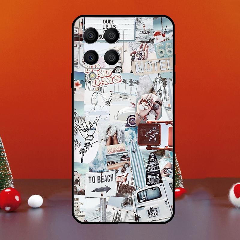 Summer Beach Collage For Samsung Galaxy M52 M32 M12 M11 M21 M31 M13 M33 M35 M53 M55 M15 M14 M34 M54 M06 M16 Case
