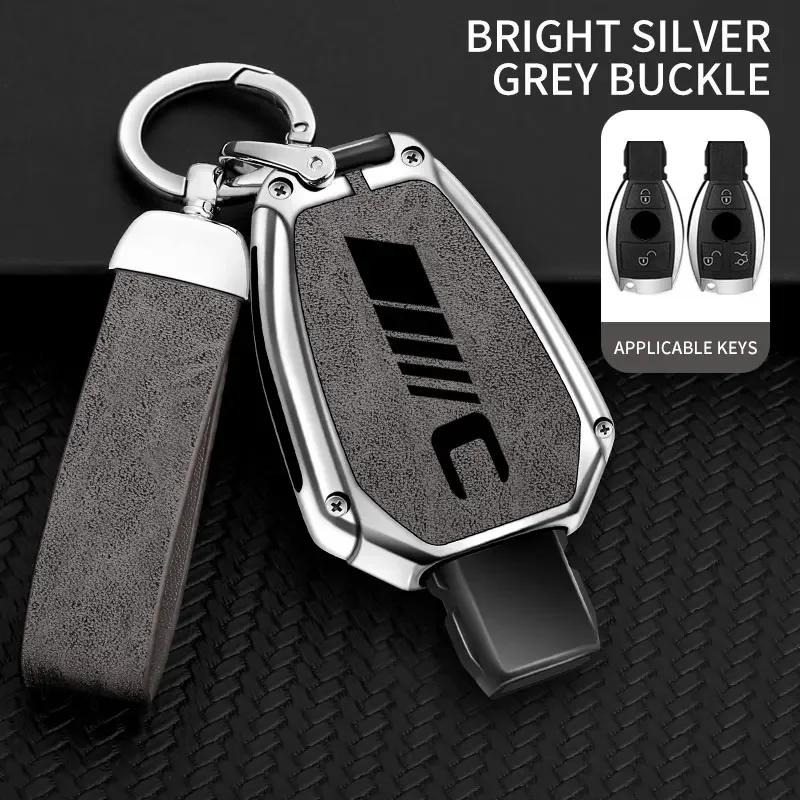 AABID1 Zinc Alloy Car Key Case For Mercedes Benz C Class Remote Control Protector For Mercedes Benz C300 C260 C200 C180 Key Cover