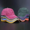 Washed Cotton Solid Plain Baseball Cap Retro Adjustable Dad Hats Gift for Men Women