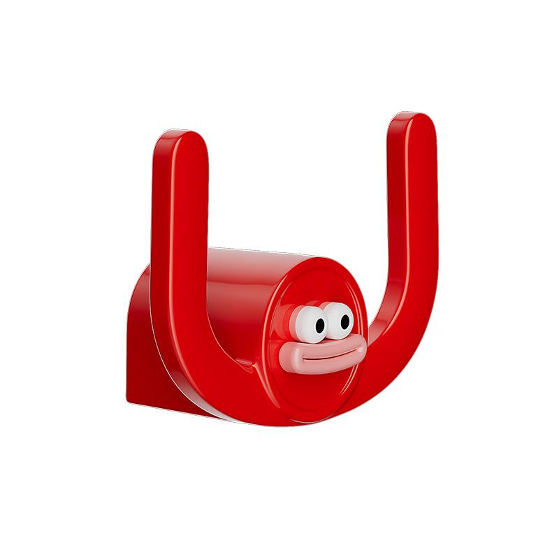 3 шт. мультяшный рот сосиски ванная комната без отверстий настенная стойка для хранения тапочек