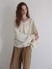 VERTNEUF Whole Garment Cashmere Blend V-Neck Knit_Ivory