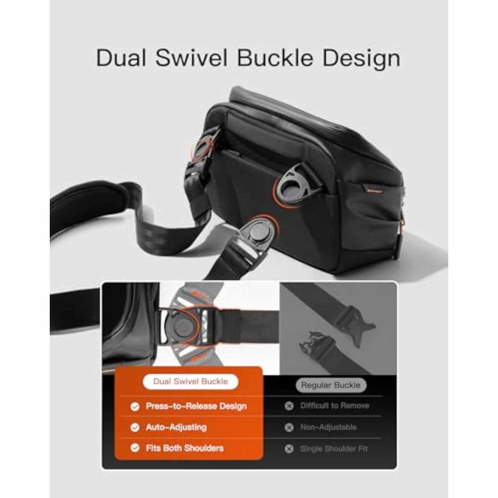 Waterproof Multi-Function Organizer Bag – 2-in-1 Desktop Storage & Crossbody Shoulder Bag, Portable Travel Pouch with Adjustable Strap