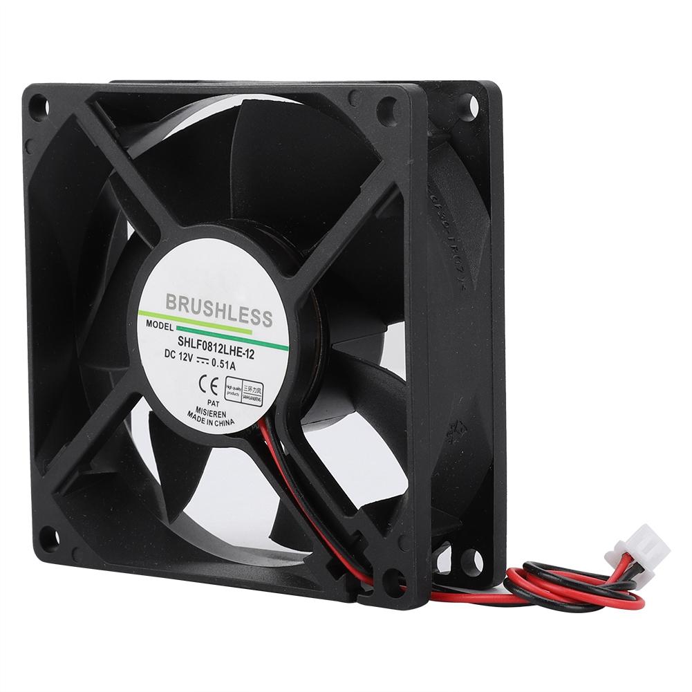 SHLF0812LHE-12 DC12V 0.51A 8CM 2Pin Охлаждающий вентилятор с большим объемом воздуха
